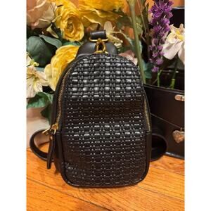 Antik Kraft WOVEN Black Crossbody Bag New Without Tag (500